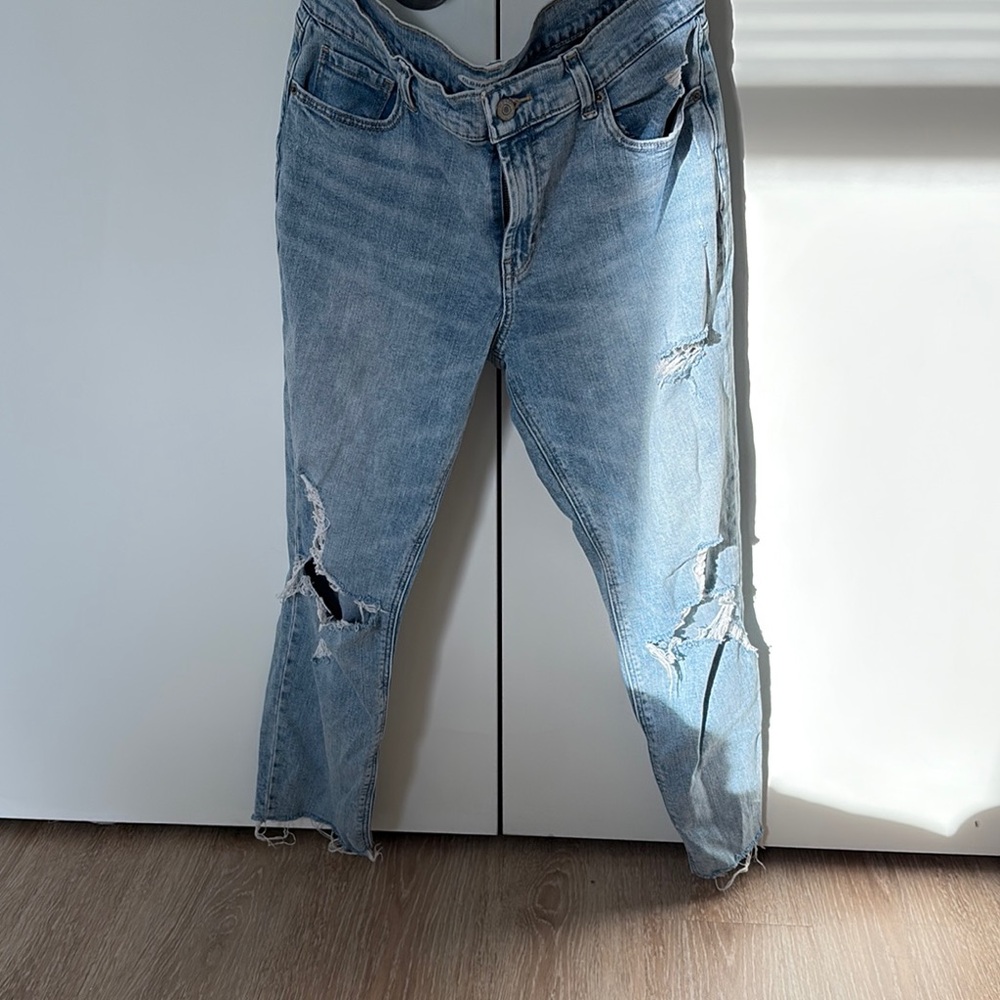 Old Navy Women's Boyfriend Jeans - Light Blue